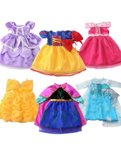 6 Conjuntos de Vestidos de Princesa 18INDC para Muñecas 45.72 cm 2
