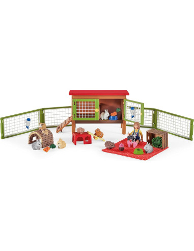 Juego de Granja Schleich 26 Piezas con Picnic y Animales