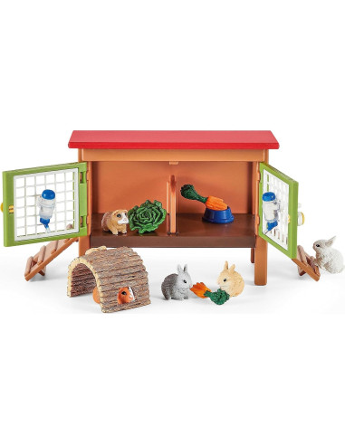 Juego de Granja Schleich 26 Piezas con Picnic y Animales