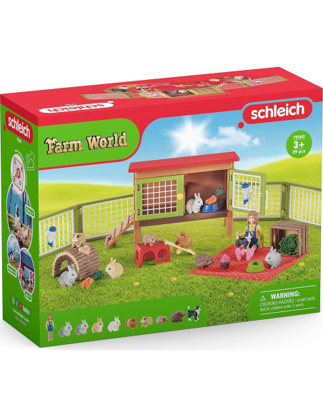 Juego de Granja Schleich 26 Piezas con Picnic y Animales