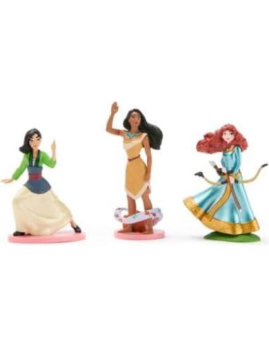 Set de Figuras de Princesas Disney - 7 Figuras en Exhibición