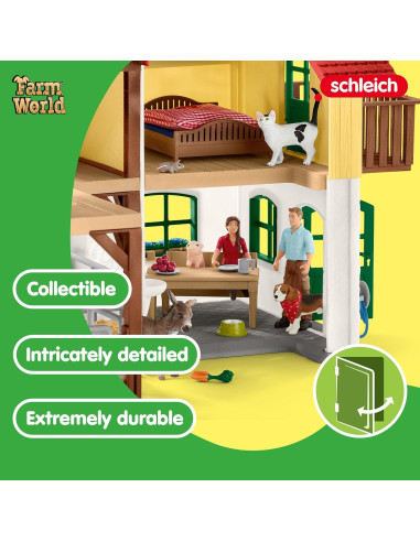 Set de Juego de Granja Schleich 97 Piezas para Niños 3+