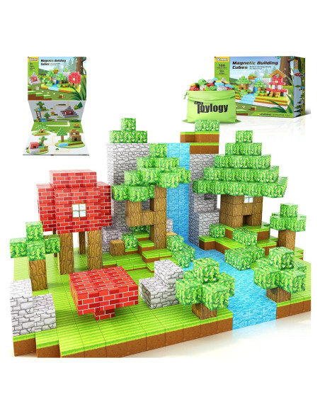 Set de 100 Bloques Magnéticos Toylogy para Niños 3+ Años