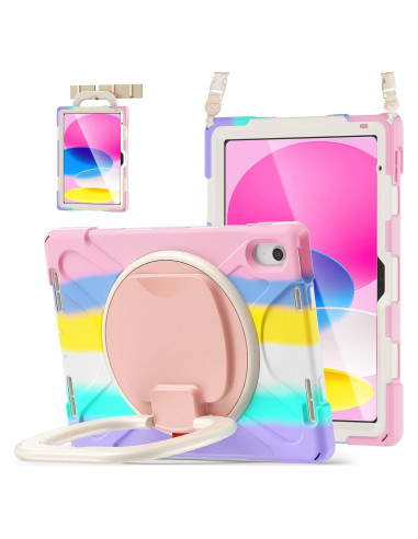 Funda BATYUE para iPad 11/10 Gen 10.9'' Rosa con Soporte