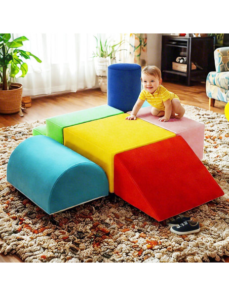 Bloques de Escalada para Bebés TOLEAD - 6 Piezas de Espuma Bloques de Escalada para Bebés TOLEAD - 6 Piezas de Espuma
