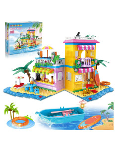 Set de Construcción Casa de Playa HOGOKIDS 586 Piezas