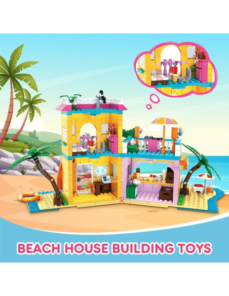 Set de Construcción Casa de Playa HOGOKIDS 586 Piezas