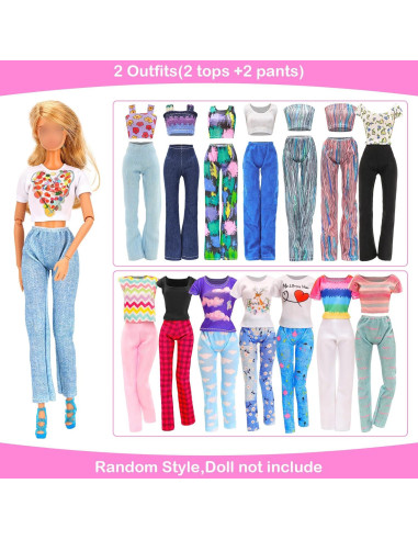 33 Piezas Ropa y Accesorios para Muñecas 29 cm BEABARZA