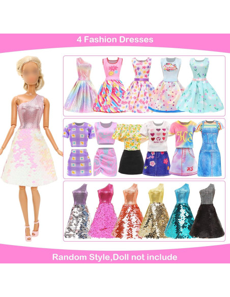 33 Piezas Ropa y Accesorios para Muñecas 29 cm BEABARZA