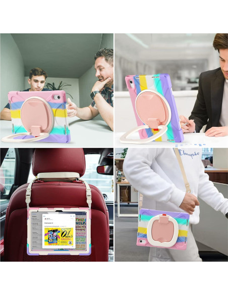 Funda BATYUE para iPad 11/10 Gen 10.9'' Rosa con Soporte