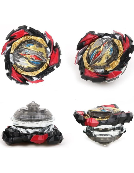 Conjunto de Juguetes Giroscopio Bey Battling Top Burst 10 Tops 3 Lanzadores