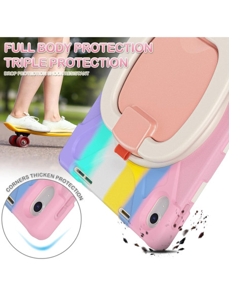 Funda BATYUE para iPad 11/10 Gen 10.9'' Rosa con Soporte