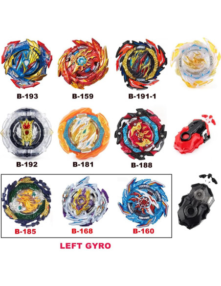 Conjunto de Juguetes Giroscopio Bey Battling Top Burst 10 Tops 3 Lanzadores