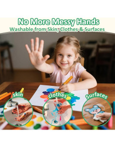 Crayones Retorcidos iCrayon 12 Colores No Tóxicos Lavables 2