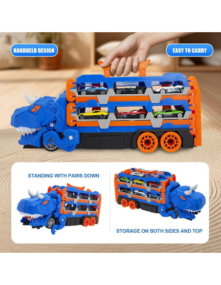 Pista de Carreras Dinosaurios BYFWH con 12 Coches 157.5 cm Pista de Carreras Dinosaurios BYFWH con 12 Coches 157.5 cm