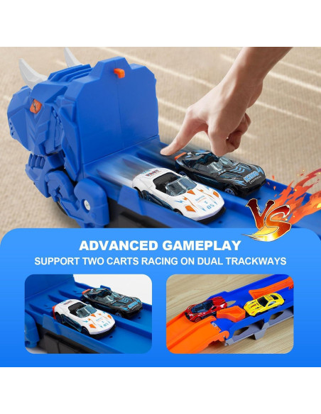 Pista de Carreras Dinosaurios BYFWH con 12 Coches 157.5 cm Pista de Carreras Dinosaurios BYFWH con 12 Coches 157.5 cm