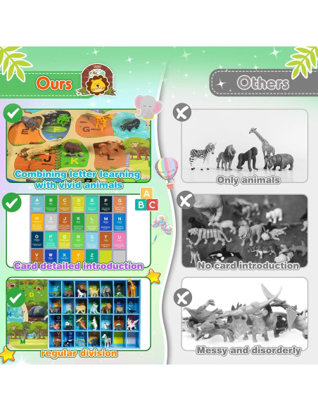 Juguete de Animales de Granja SnapGlowz - 26 Piezas para Niños