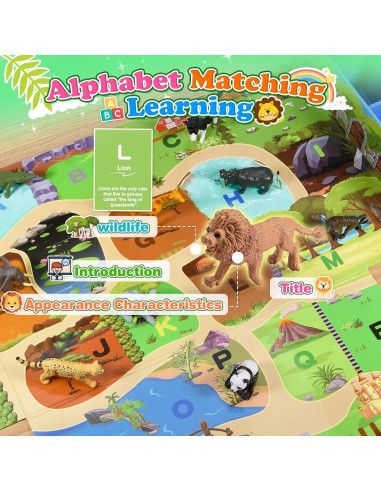 Juguete de Animales de Granja SnapGlowz - 26 Piezas para Niños