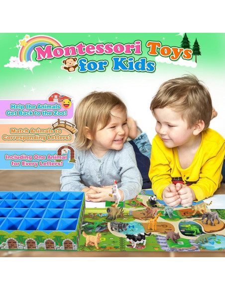 Juguete de Animales de Granja SnapGlowz - 26 Piezas para Niños