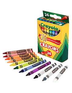 Caja de Crayones Crayola 24 Colores No Tóxicos - 2 Paquetes 2