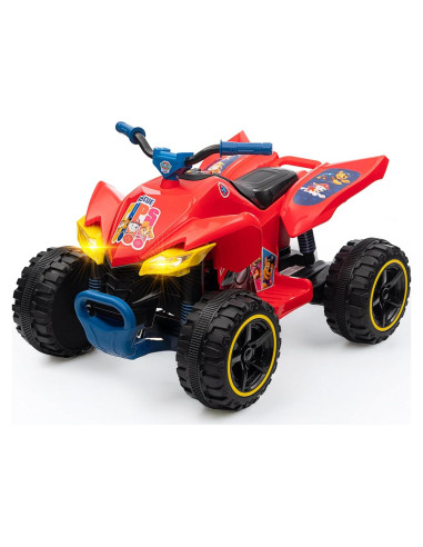 ATV 12V Paw Patrol Rojo para Niños - Juguete de Paseo Duradero
