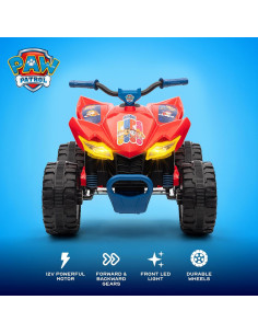 ATV 12V Paw Patrol Rojo para Niños - Juguete de Paseo Duradero 2