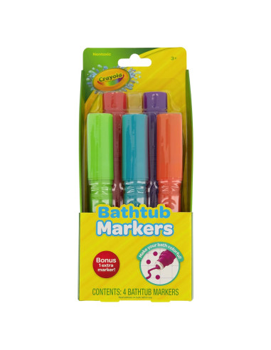 Marcadores de Baño Crayola Taste Beauty - 5 Colores Lavables