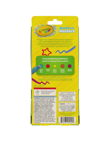 Marcadores de Baño Crayola Taste Beauty - 5 Colores Lavables