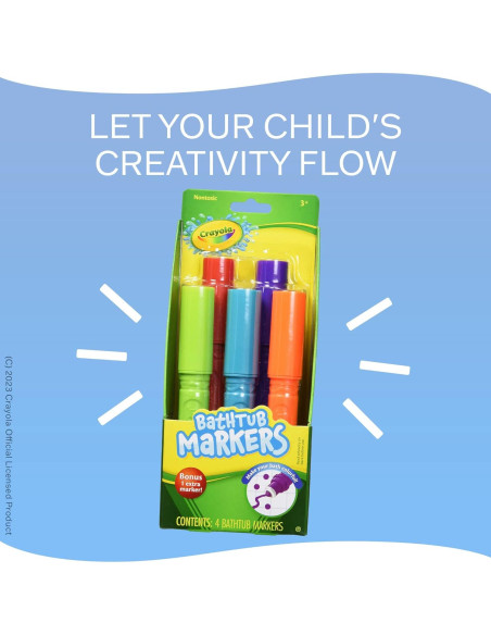 Marcadores de Baño Crayola Taste Beauty - 5 Colores Lavables