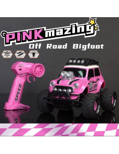 Coche de Control Remoto 10Leccion JD2101RC01P Rosa 26.67cm 2