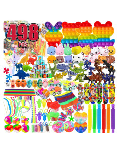Juego de 498 Juguetes de Fiesta Premium para Niños 3-10 Años