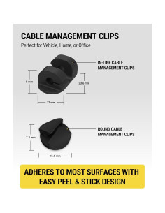 Organizador de Cables Scosche CMAA2R-6PKRP 6 Clips Adhesivos 2