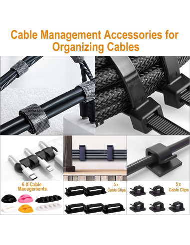 Caja de Gestión de Cables YUANYE 2 Paquetes con Clips