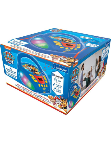 Reproductor de CD Bluetooth Lexibook Patrulla Canina 1.31 kg