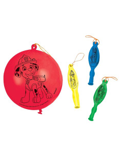 Globos de Golpe Paw Patrol - Paquete de 4 Colores Variados