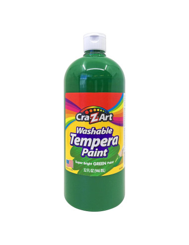Pintura Tempera Lavable Cra-Z-Art Verde 32oz - No Tóxica