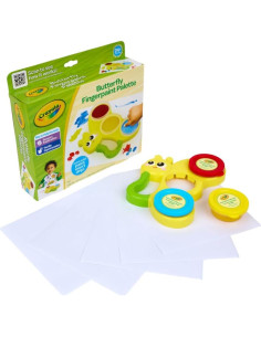 Paleta de Pintura con Dedos Crayola Mariposa 3 Tarros 40g 2