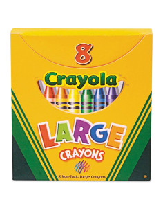 Crayones Grandes Crayola 520080 - 8 Colores Brillantes