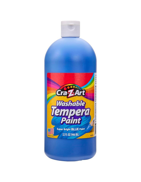Pintura Tempera Lavable Cra-Z-Art 6 Colores 192oz Total