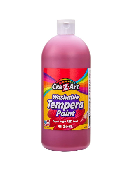 Pintura Tempera Lavable Cra-Z-Art 6 Colores 192oz Total
