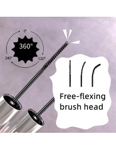 Máscara de Pestañas Negra QH Impermeable 3 ml Volumen 2