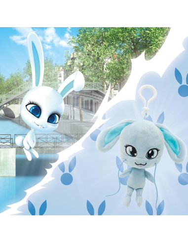 Peluche Fluff Conejo 5" Miraculous Ladybug - Juguete para Niños