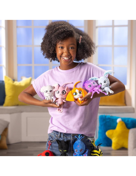 Peluche Fluff Conejo 5" Miraculous Ladybug - Juguete para Niños