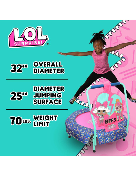 Trampolín Infantil LOL Surprise! Capelli Sport 81 cm Teal