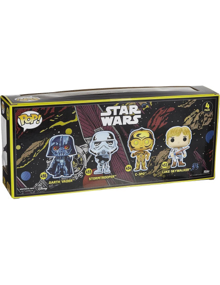 Pack 4 Figuras POP! Star Wars Retro 9 cm Funko