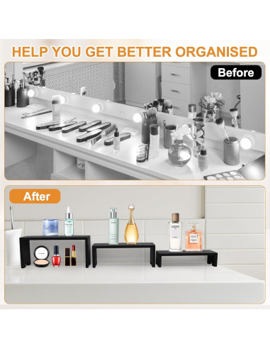 Juego de Soportes de Exhibición de Madera Varbonia - 6 Piezas