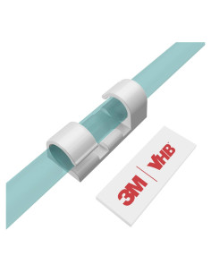 Clips para Cables XIAOXI 40 Piezas Adhesivos Blanco