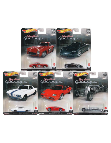Conjunto de 5 Vehículos Diecast Hot Wheels Jay Leno 2022