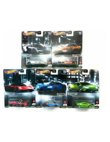 Juego Completo Hot Wheels Car Culture 2021 - 5 Vehículos