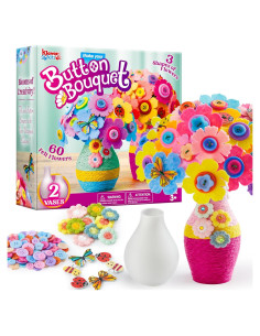 Klever Kits Kit de Manualidades Ramo de Flores con 2 Jarrones